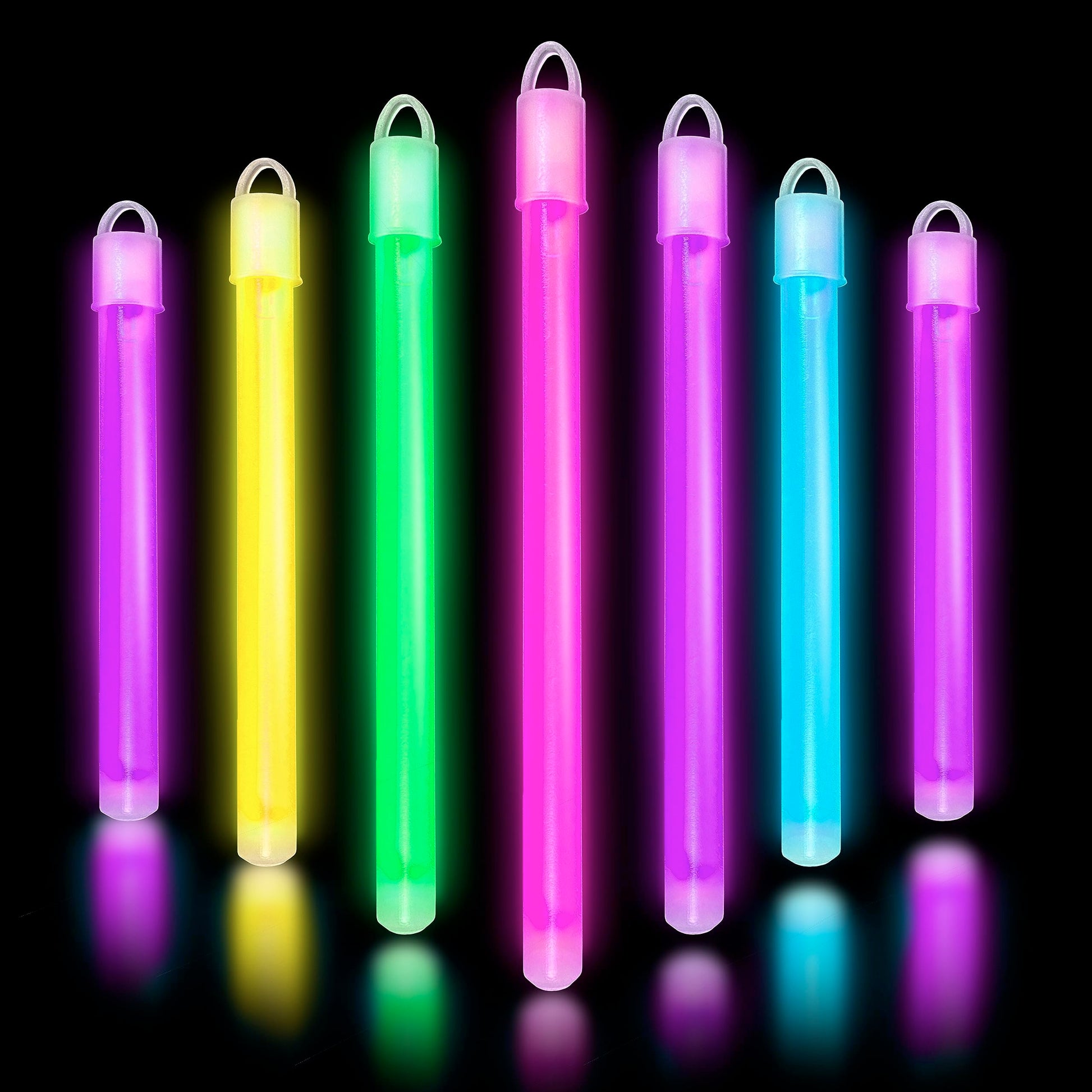 Glow Fever Glow in The Dark Sticks - 100 ct 6" Glow Sticks Bulk Party