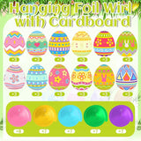 72 Pcs Easter Egg Hanging Swirl Ceiling Decorations Hanging