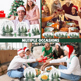 96Pcs Christmas Paper Plates and Napkins for Merry Christmas