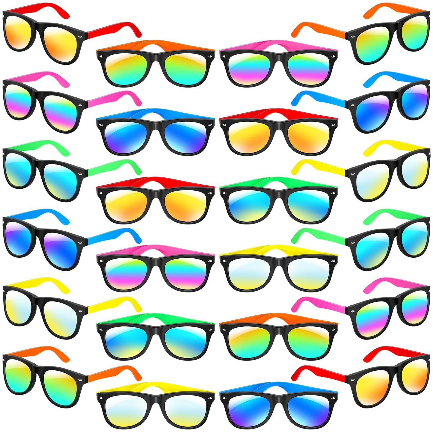GINMIC Kids Sunglasses Bulk, Neon Sunglasses Party Favors with UV400