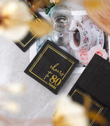 Cheers to Years Cocktail Napkins - 50 PK - 3-Ply Birthday Napkins 5x5