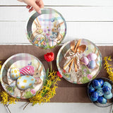 Easter Bunny Party Plates Happy Easters Rabbits Party Tableware