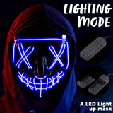 JOYIN Halloween Led Mask, Light Up Mask and Gloves for Cosplay Costume