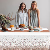 QZYL 4 Pack Disposable Table Cloth, 54" x 108" Rectangle Party Table