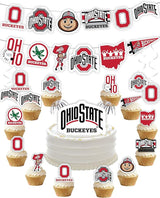 Ohio State Party Supplies for OSU Football, Birthday Gift, Graduation
