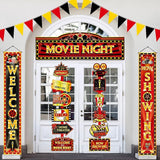 14 Pcs Movie Night Decorations Set Welcome Now Showing Door Banners