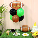 4 Sets Football Party Balloons Stand Kit with Rugby Ball Foil