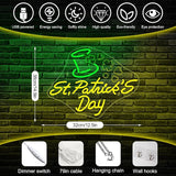 St Patricks Day Neon Sign Dimmable St Patrick's Day Neon Signs for