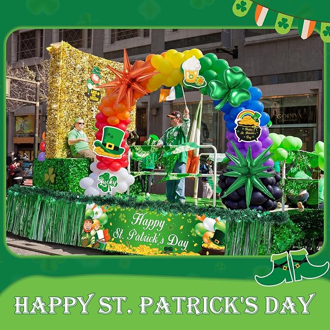 199 Pcs St Patrick's Day Parade Float Decoration Kit St Patricks Day