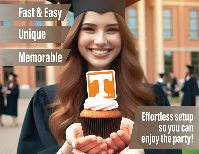 Tennessee Vols Party Supplies for Football, Birthday Gift, Graduation