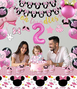 Pink Mouse 2nd Birthday Party Supplies Oh Twodles Girl Second