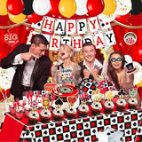 175Pcs Casino Party Decorations Set with Plates Cup Tableware Casino