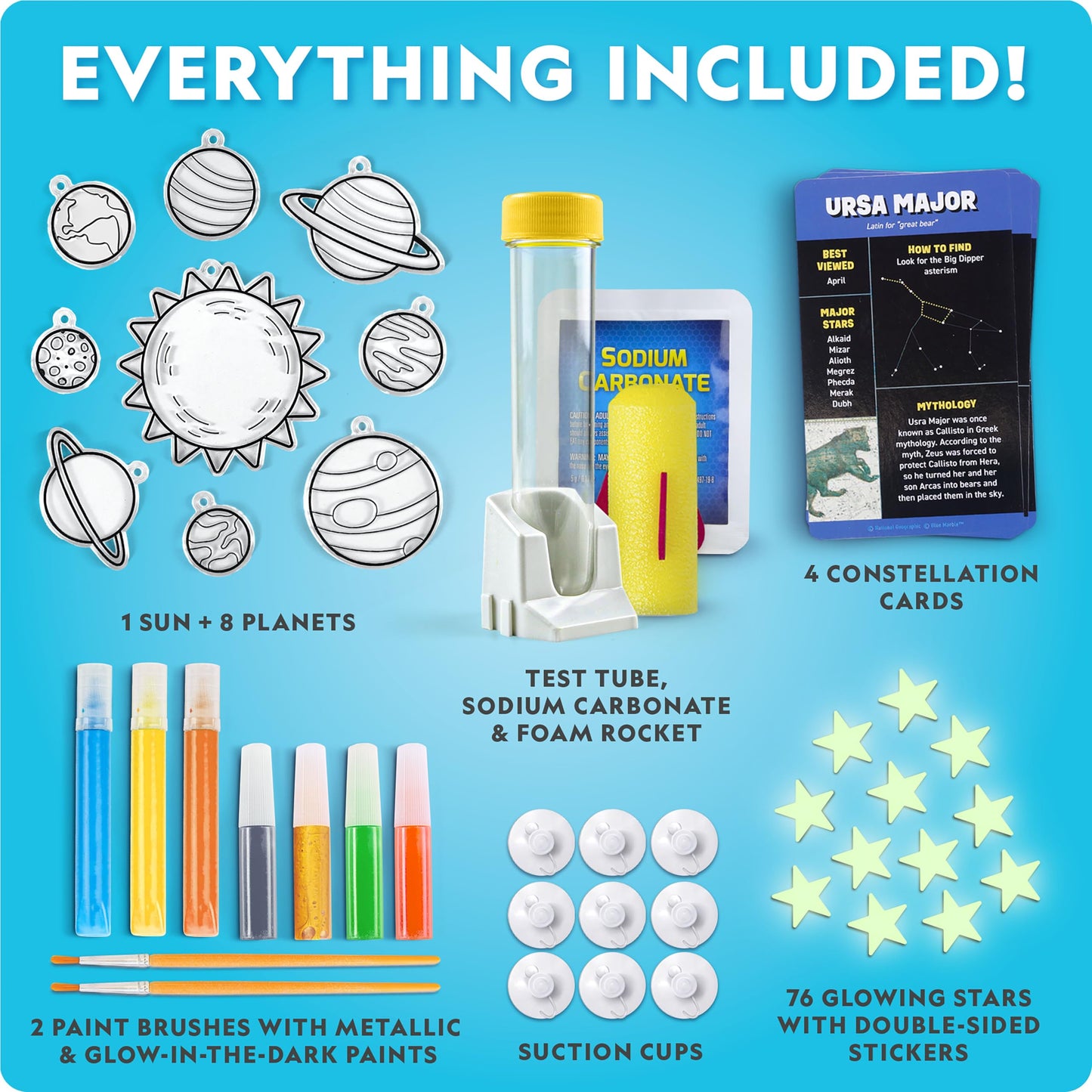 National Geographic Mega Space Activity Kit - Glow in The Dark Science