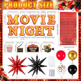 Movie Night Party Decorations Movies Themed Red Black Gold Balloon