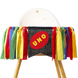 First Birthday High Chair Banner - Boy 1st Birthday Highchair Banner