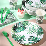 120 Pcs Hawaiian Party Decorations Supplies Tropical Palm Leaves