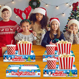 32Pcs Christmas Party Supplies Movie Night Paper Snacks Boxes Xmas