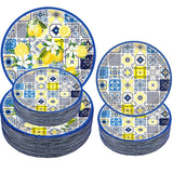 HSPAIDYP 100Pcs Lemon Party Plates Supplies - 9" & 7" Citrus Fruit