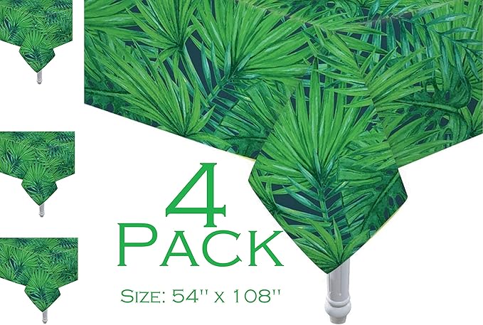 4 Pack Animal Safari Theme Zoo Print Table Cover Animal Tablecloth