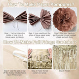 Brown Birthday Decorations Tan Beige Cream Neutral Boho Balloons
