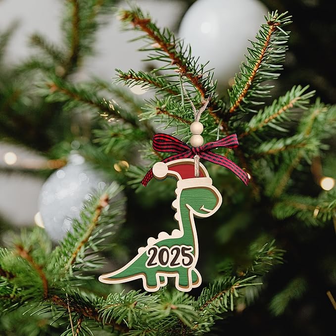 Dinosaur Christmas Ornament 2025 - Dinosaur Ornaments for Tree,