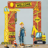 Construction Porch Sign Banner Construction Truck Party Hanging