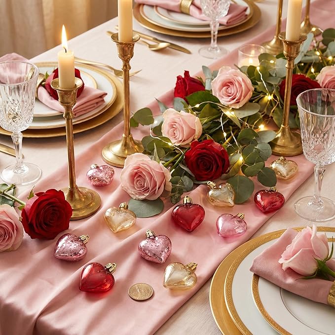 Valery Madelyn 16Pcs Valentine's Day Heart Shaped Ornaments Gift