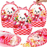 25 Pcs Valentine's Day Gift Bags Valentine Bear Treat Bags with