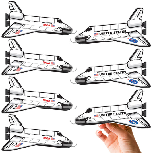 ArtCreativity Space Shuttle Gliders, Set of 24, Flying Toys for Boys &
