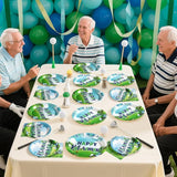 96Pcs Golf Retirement Party Decorations Sport Happy Retirement Plates