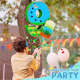 Number 9 Pinata for Birthday Party Decorations Jungle Dinosaur