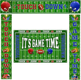 4 Pcs Football Backdrop Banner Decoration Football Party Supplies