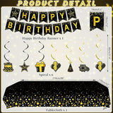 Black Gold Birthday Party Decorations Black and Gold Party
