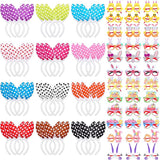 24 Pcs Easter Bunny Ears Headbands Glasses Set Easter Party Favor