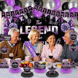 28pcs Retirement Party Decorations Purple The Legend Has Retired