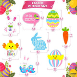 Easter Hanging Swirls Decorations 46 Pack No DIY Easter Decorations