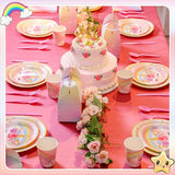 168 Pcs Unicorn Party Tableware Supplies Set Include Rainbow Unicorn