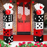 52 Pcs Casino Themed Decorations Set Game Casino Night Entryway Door