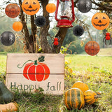 12Pcs Halloween Hanging Decorations Paper Lanterns Jack O' Lantern