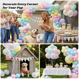 Koogel 100PCS 12 Inch Dog Balloons for Birthday Party, Dog Paw Print