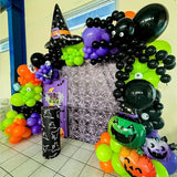 Halloween Party Balloons, 67pcs 12 Inch Black Orange and Purple Green