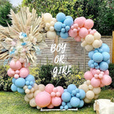 DIY Gender Reveal Party Decorations 138pcs Pink and Blue Balloon