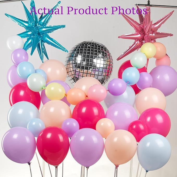 189Pcs Pink Purple Balloon Garland In My Teenage Princess Birthday