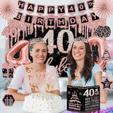 40th Birthday Decorations for Women 32PCS 40th Birthday Party