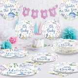 96Pcs Under The Sea Baby Shower Decorations Ocean Theme Party Plates