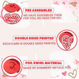 Valentines Hanging Swirls Large Pack of 30 No DIY Valentines Day
