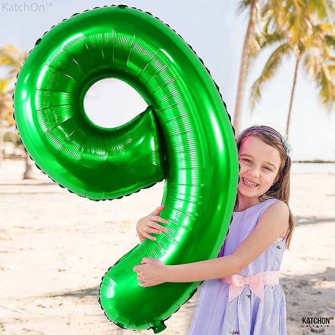 KatchOn, Giant Dark Green Number 9 Balloon - 40 Inch | | Foil 9