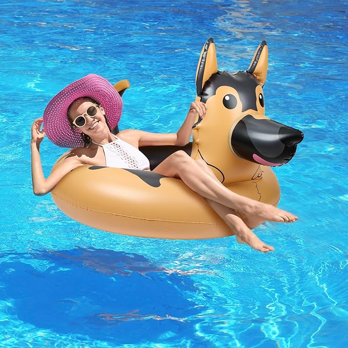 Silph PLC Pool Float, Inflatable Swim Ring with Cup Holder for Party,