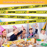 2 Pack Construction Birthday Party Banner Tape 2.36 Inches x 328