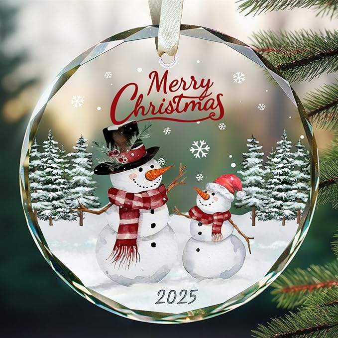 Snowman Ornaments - Snowman Christmas Ornament 2025 - Winter Holiday
